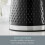 Swan Swan Elegance Black Bread Bin Canisters Towel Pole Mug Tree Set 12