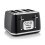 Swan Swan Elegance Black Kettle, 4 Slice Toaster, Bread Bin Canisters Set 13