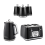 Swan Swan Elegance Kettle, 4 Slice Toaster & Canisters Kitchen Set (Black) 1