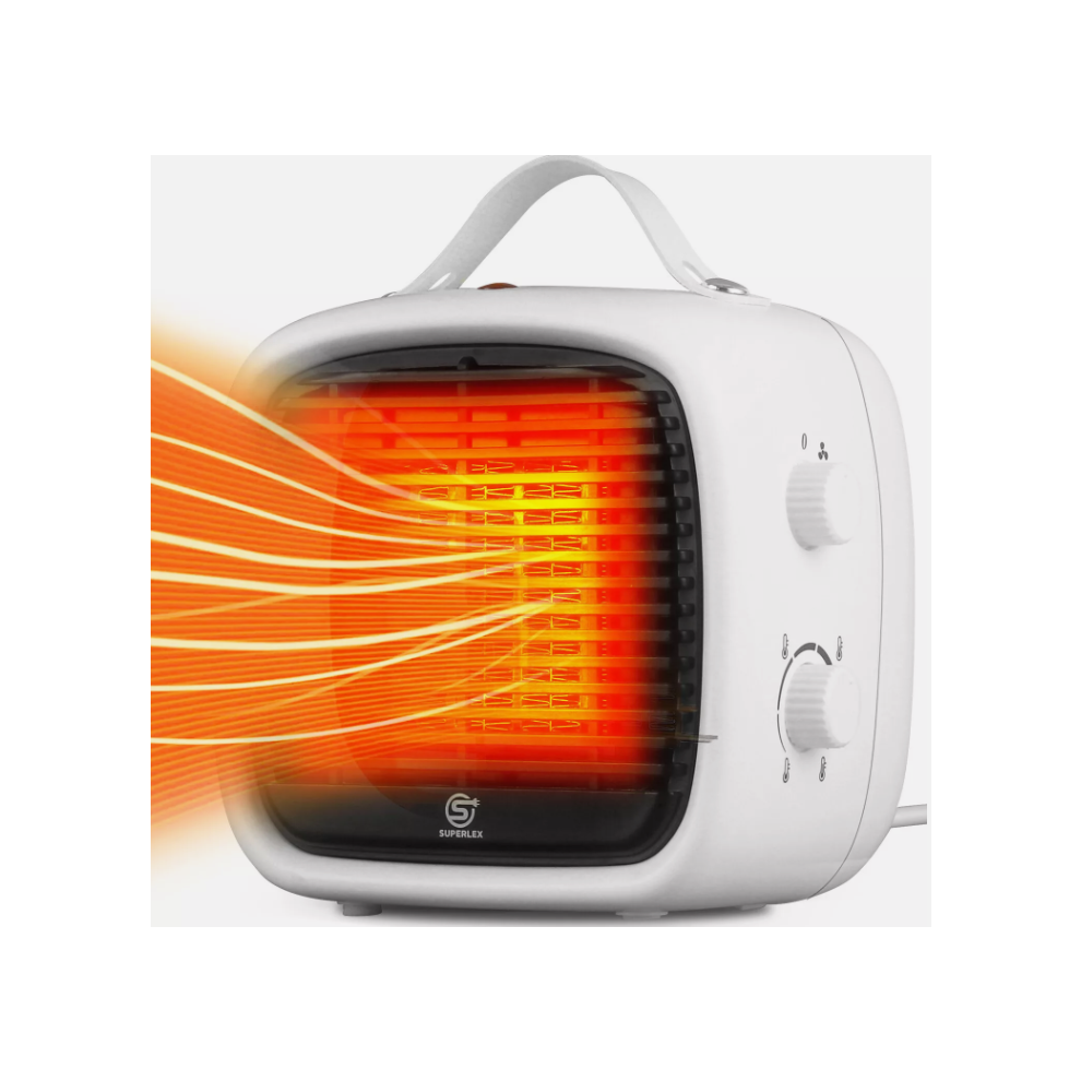 Electric Mini Heater Cold / Hot Adjustable PTC Fan Heater 1200W with Safety Protection