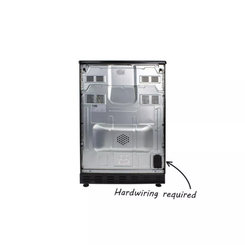 electriQ 60cm Double Oven Electric Cooker - Black 2