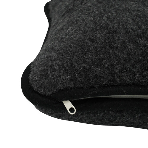 Merino Wool Pillow - Black 2