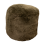 Khaki Green Short Pile Sheepskin Pouf 2