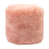 Pink Short Pile Sheepskin Pouf 2