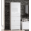 Tallboy White Gloss Slim Tallboy Storage Unit with Cupboard and Drawers 1