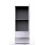 Tallboy White Gloss Slim Tallboy Storage Unit with Cupboard and Drawers 4