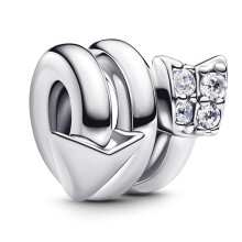 Pandora Steling Silver Twisting Arrow Charm 793665C01