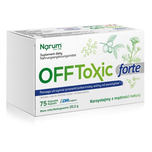 Narum Narine OFFToxic 200mg, 90capsules, Lactobacillus Acidophilus FAST Postage