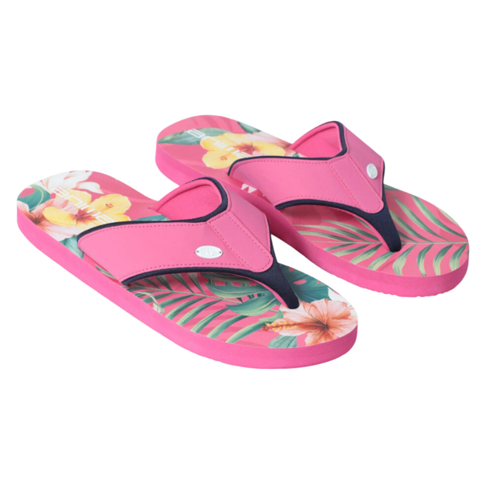 (7 UK, Pink) Animal Womens/Ladies Swish Flip Flops