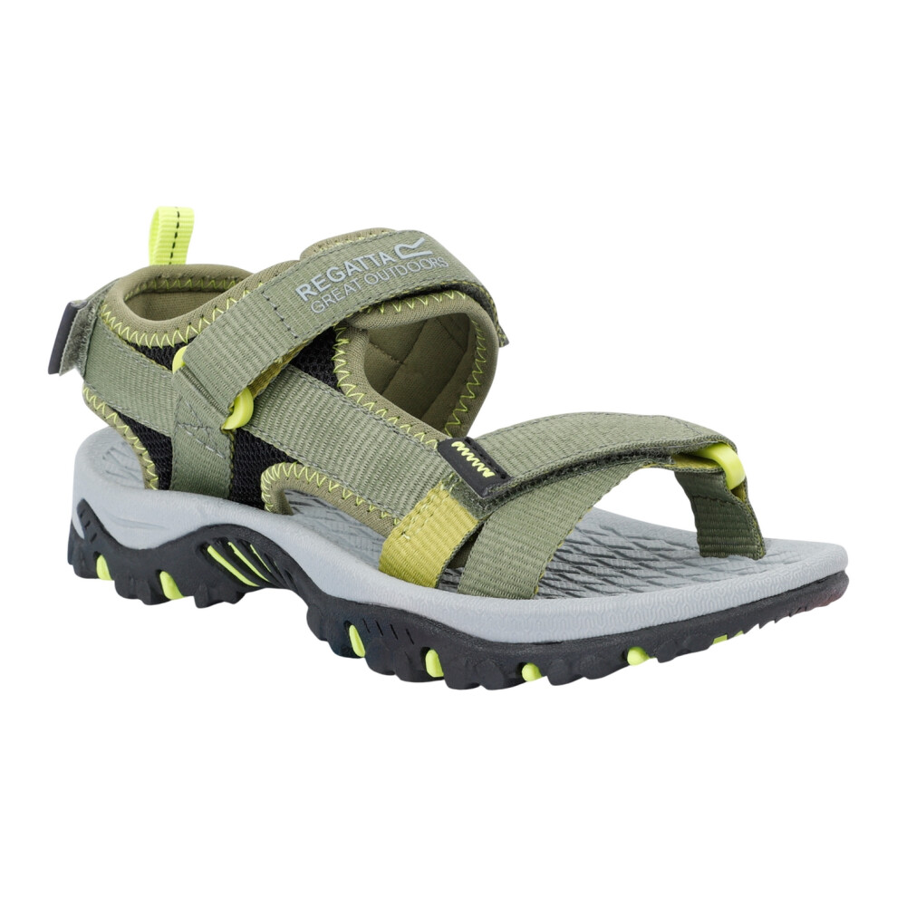 (11 UK Child, Nephrite Green/Wild Lime) Regatta Childrens/Kids Blaze Sandals
