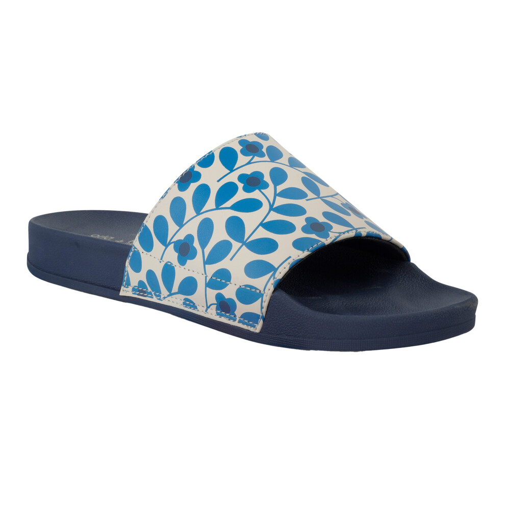 (3 UK, Blue) Regatta Womens/Ladies Orla Kiely Jasmine Flower Sliders