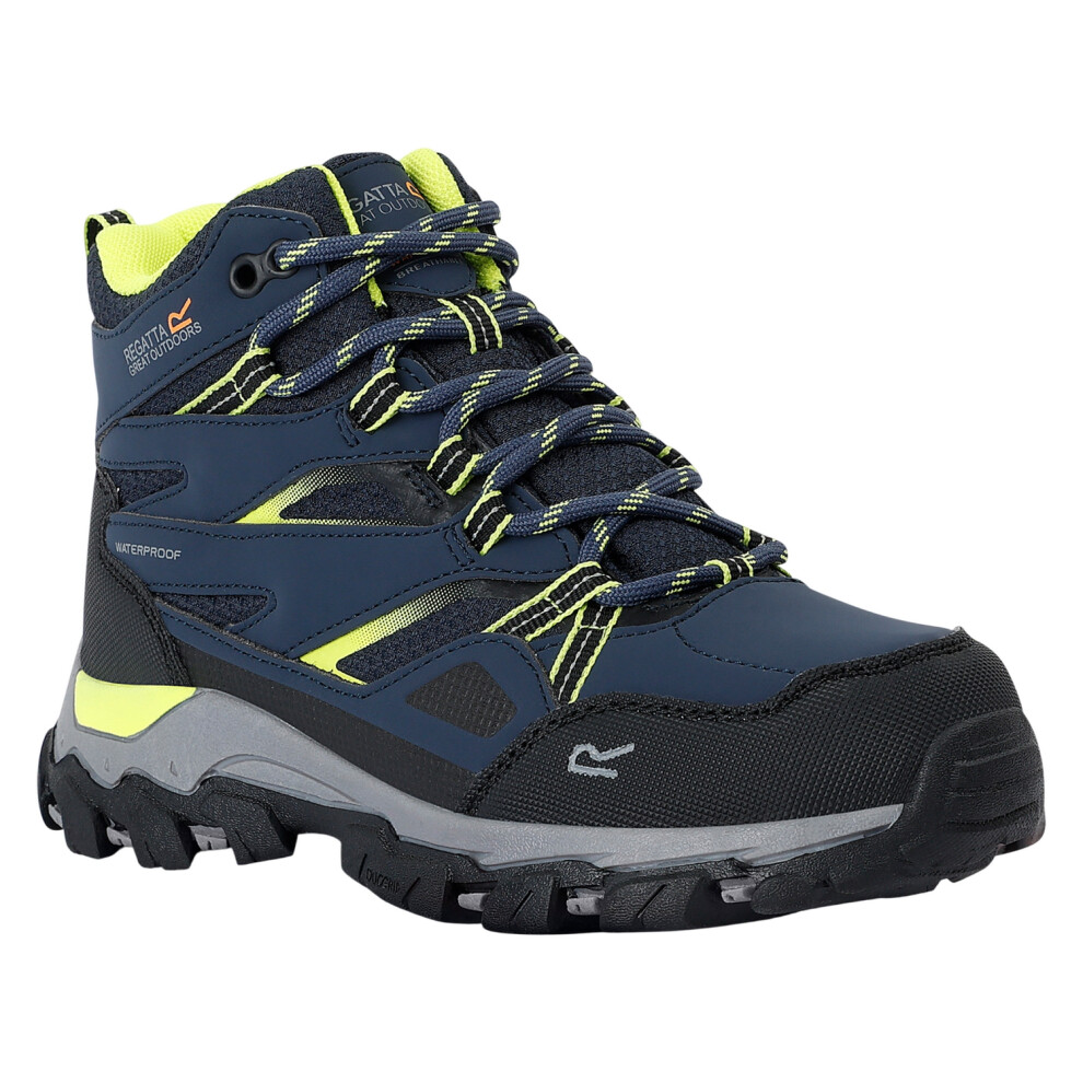 (13 UK Child, Navy/Lime Punch) Regatta Childrens/Kids Holcombe III Walking Boots