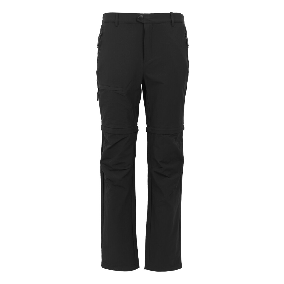 (42S, Black) Regatta Mens Highton II Zip-Off Hiking Trousers