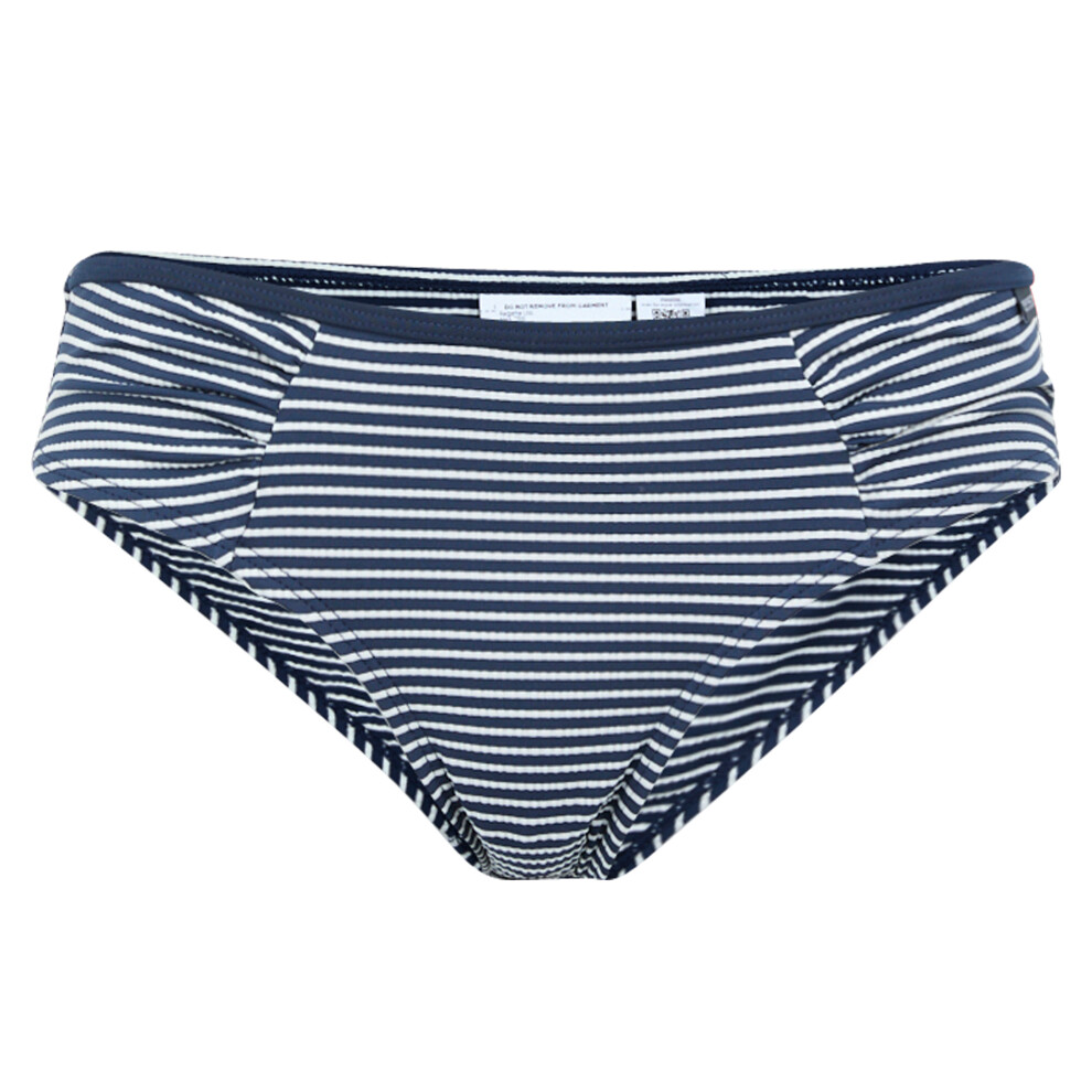 (12 UK, Navy/White) Regatta Womens/Ladies Aceana Seeksucker Bikini Bottoms