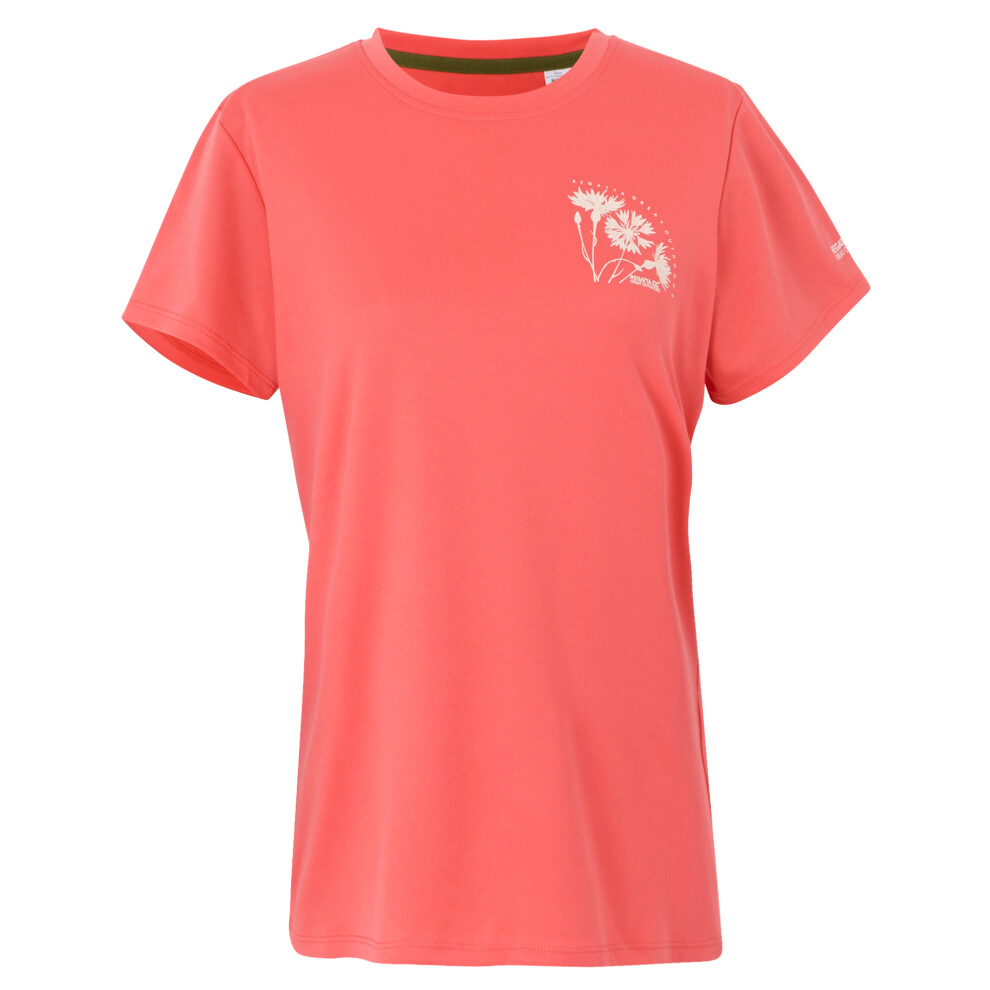 (22 UK, Peach Bloom) Regatta Womens/Ladies Fingal IX Flowers T-Shirt