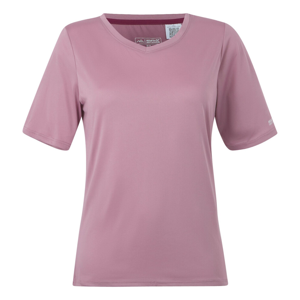 (14 UK, Lilas) Regatta Womens/Ladies Fingal II V Neck T-Shirt