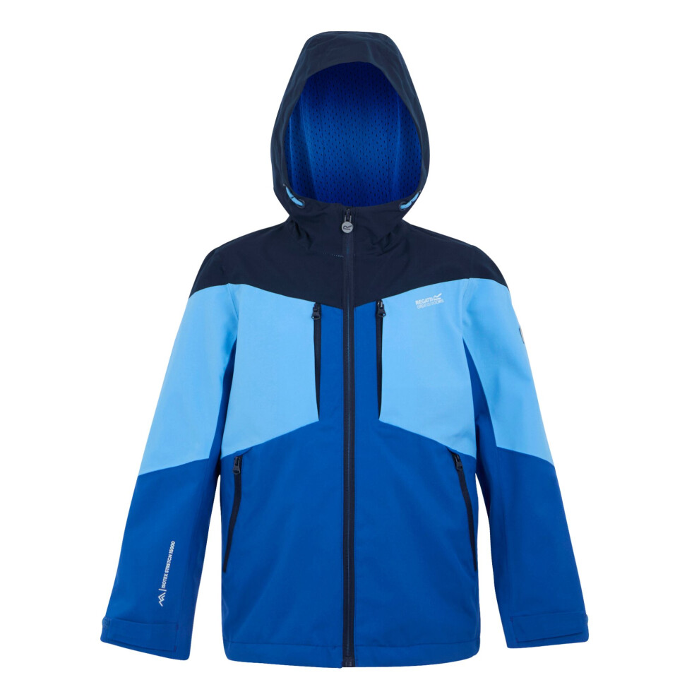 (13 Years, Olympian Blue/Elysium Blue/Navy) Regatta Childrens/Kids Highton VI Waterproof Jacket