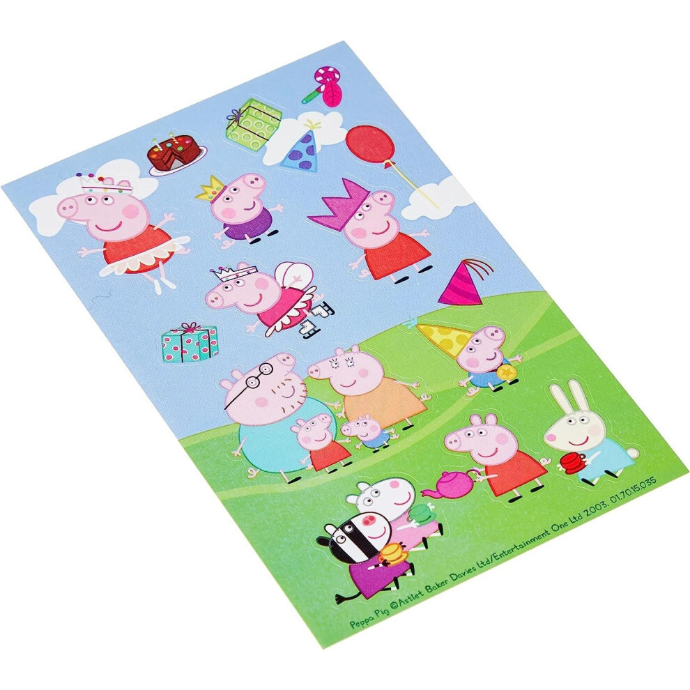 Peppa Pig Multicoloured Sticker Sheet (Pack Of 6)