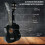 21 Soprano Beginners Ukulele with Gig Bag Felt Pick & Spare Strings Black 5