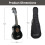 21 Soprano Beginners Ukulele with Gig Bag Felt Pick & Spare Strings Black 2