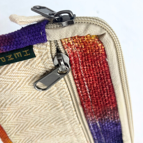 Hemp Bags Tiedye Hemp Square Pouch 1