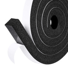 Foam Seal Tape, 25mm(Width) X 25mm(Thick), Open Cell and Low Density Door Insulation Strip High Resilience Air Conditioner Flame Resistance (2 Rolls