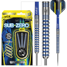 Sub-Zero 24 Gram Professional Steeltip Tungsten Darts Set with Flights and Shafts (stems)