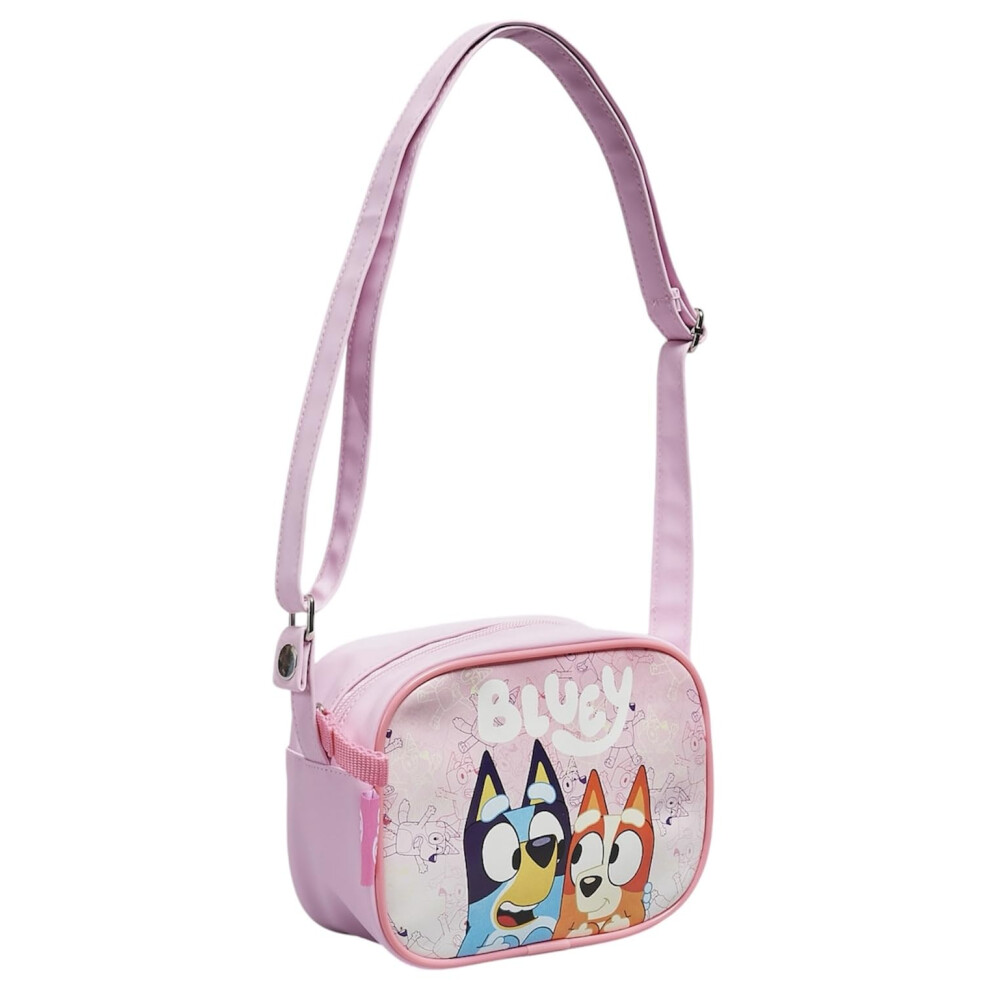 Girls Cross Body Bag In Pink And Bingo Handbag/Messenger Satchel