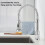 Kitchen Taps with Pull Out Spray Chrome Kitchen Mixer Taps 1 Hole Commercial Pull Down Kitchen Tap with Pull Out Hose Spring Kitchen Faucet 5