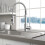 Kitchen Taps with Pull Out Spray Chrome Kitchen Mixer Taps 1 Hole Commercial Pull Down Kitchen Tap with Pull Out Hose Spring Kitchen Faucet 9