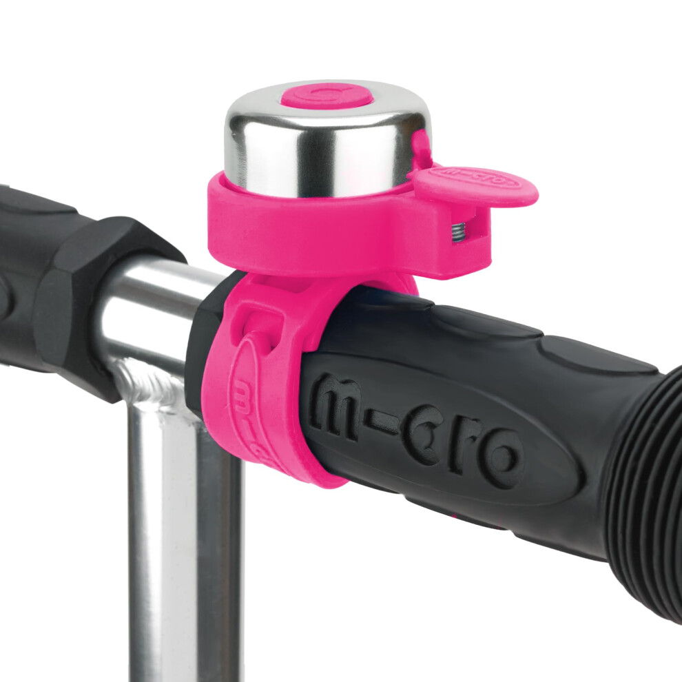 Scooters | Bike/Scooter Plain Handlebar Bell | Kids Bike Accessories | Loud | Waterproof | Boys & Girls | Pink