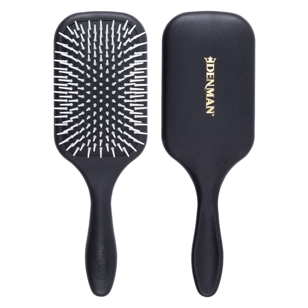 Detangler Hair Brush for Fast and Comfortable Detangling, Blow Drying and Styling - Combination of D3 Styling Pins & Paddle Brush - For Women and Men