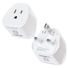 USA to UK Plug Adapter by Laffair (2 Pack) - Essential US to UK Plug Adapter, Canada to UK Travel Plug, Versatile Type A Plug Adapter, Perfect for