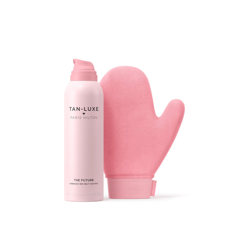 x Paris Hilton The Future Collection: The Future Airbrush 360 Self-Tan Mist and Luxe Tanning Mitt