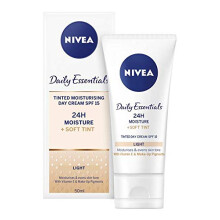 3 x NIVEA Daily Essentials Tinted Moisturising Day Cream Natural SPF 8 50ml