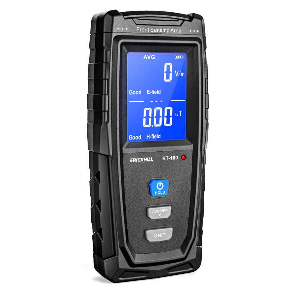 EMF Meter, Rechargeable Digital Electromagnetic Field Radiation Detector Hand-held Digital LCD EMF Detector, Great Tester for Home EMF Inspections,