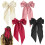 4 Pcs Big Bow Hair Clips Set, Hair Bow with Long Silky Satin, Solid Color Large Bowknot Hairpin, Simple Accessories for Women Girls 1