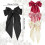 4 Pcs Big Bow Hair Clips Set, Hair Bow with Long Silky Satin, Solid Color Large Bowknot Hairpin, Simple Accessories for Women Girls 2
