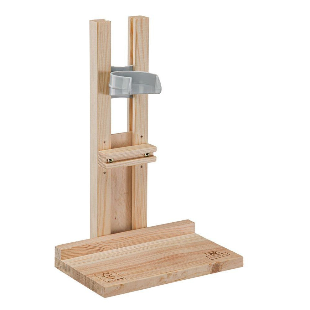 Water Dispenser Holder, for Rabbit Water Bottles 300 cc and 600 cc, Wooden Stand, Guinea Pig