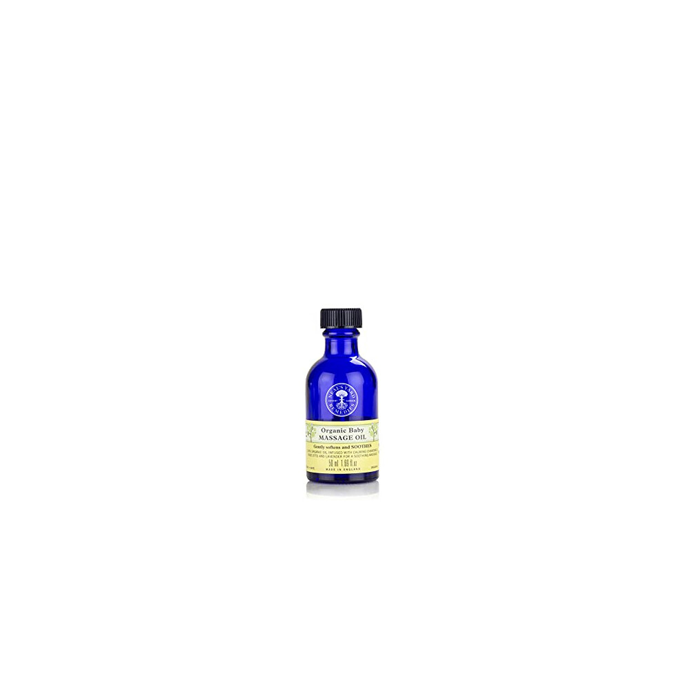 | Baby Massage Oil | Vegan | Organic Lavender and Rose Otto | Soothing & Bonding Massage | Easy on Infant's Soft Delicate Skin |50 ml