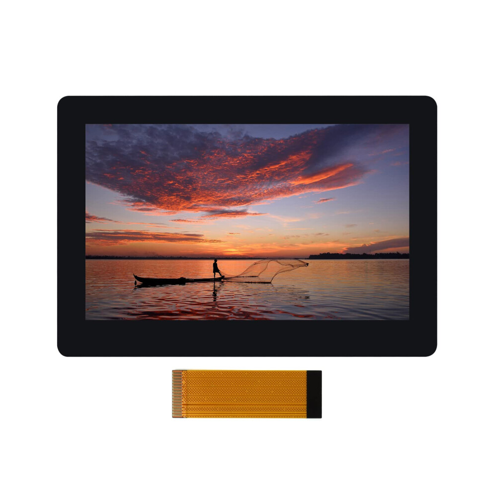 Waveshare Light 5Inch Dsi Touch Display For Raspberry Pi 4B/3B+/3A+/3B/2B/B+/A+, Thin & Touch Screen 800480 Resolution Ips Display, Support 5-Point Capacitive