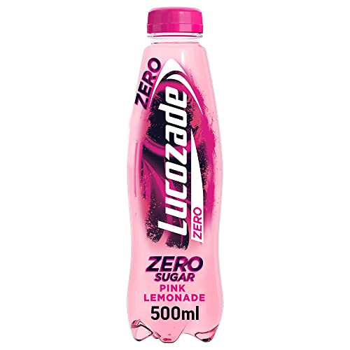 Lucozade Energy Zero Sugar Drink Pink Lemonade 12x500ml 1