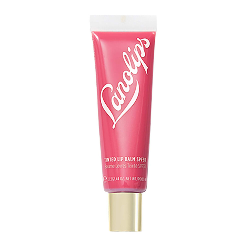 Lanolips Pink Tinted Spf30 Balm - Rhubarb 12.5G Soft Lips Moisturizer Beautiful Shine Color