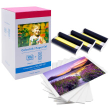 Replacement for Canon Selphy CP1300 KP-108IN Ink and Photo Paper Set for CP Printer CP1500 CP1300 CP1200 CP1000 CP790 CP810 CP910, 3115B001(AA) 3