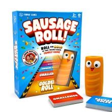 Sausage Roll Board Game | The Ultimate Challenge Game For Kids Teens and Adults | Individual or Team Competition & Silly Challenges | Easy Setup &