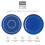 Denby - Imperial Blue Medium Plates Set of 2 - Dishwasher Microwave Safe Crockery 21cm - Royal Blue Coupe Ceramic Stoneware Tableware - Chip & Crack 3