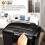 Fellowes Powershred M-8C 8 Sheet Cross Cut Personal Shredder With Safety Lock, Black 4