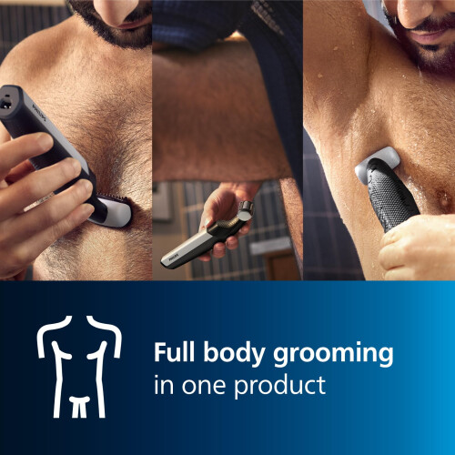 Philips Lichaamstrimmer - PHILIPS - BG3017/01 - 5 W - 50 min - Waterdicht - Grijs 1