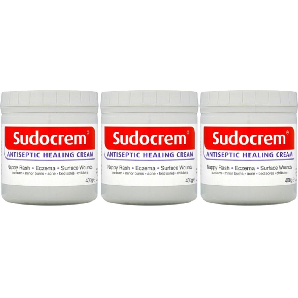Sudocrem Three Packs Of Antiseptic Cream 400G Tubs