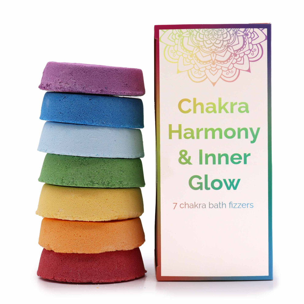 Chakra Bath Fizz Large Box Chakra Harmony & Inner Glow Chakra Bath Fizzers Sets